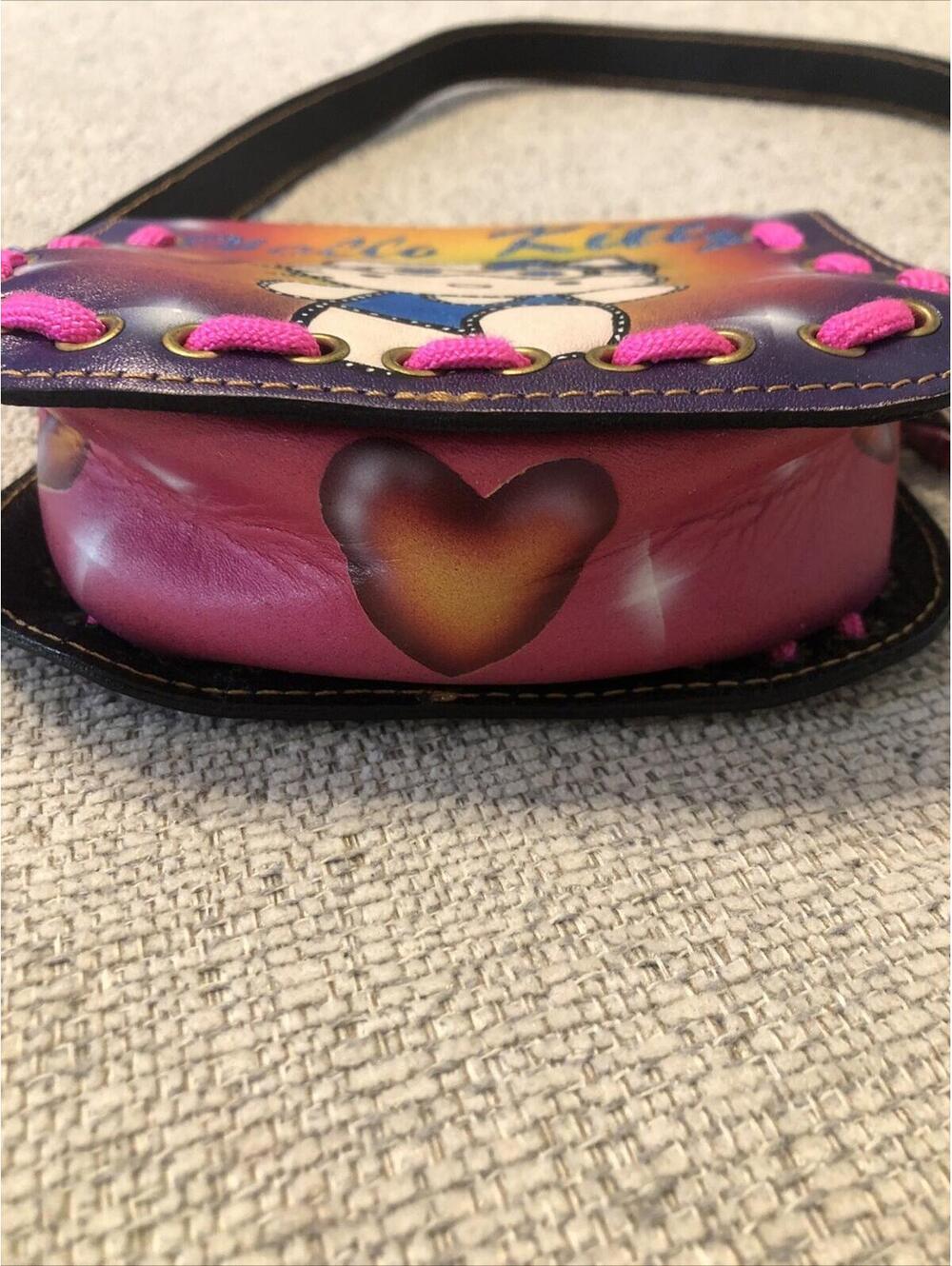 Vtg Faux Leather Hello Kitty Purse. Sanrio Character Kitty White - Picture 5 of 10